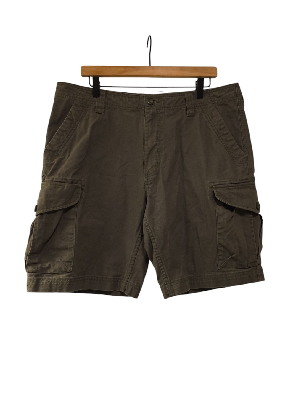 Patagonia, Cargo Shorts, Organic Cotton, Olive Green, Men's Sz 36, L- 21 Inches